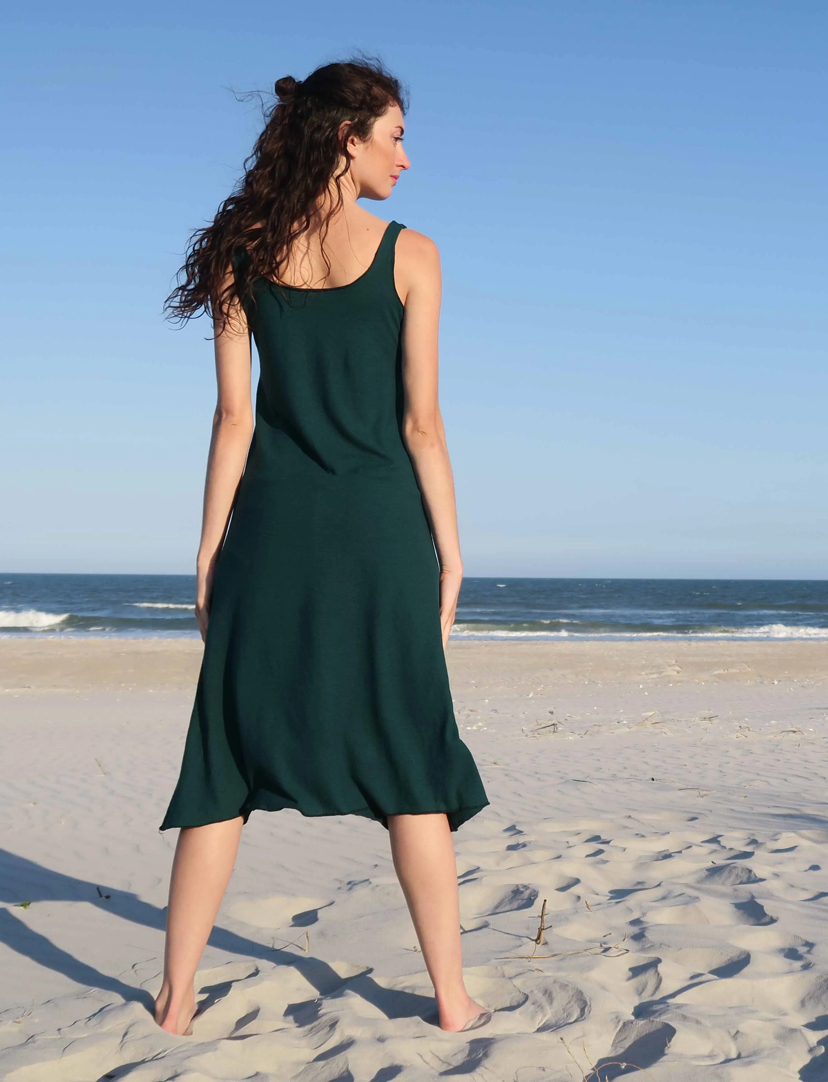 Utility Tank Simplicity Below Knee Dress