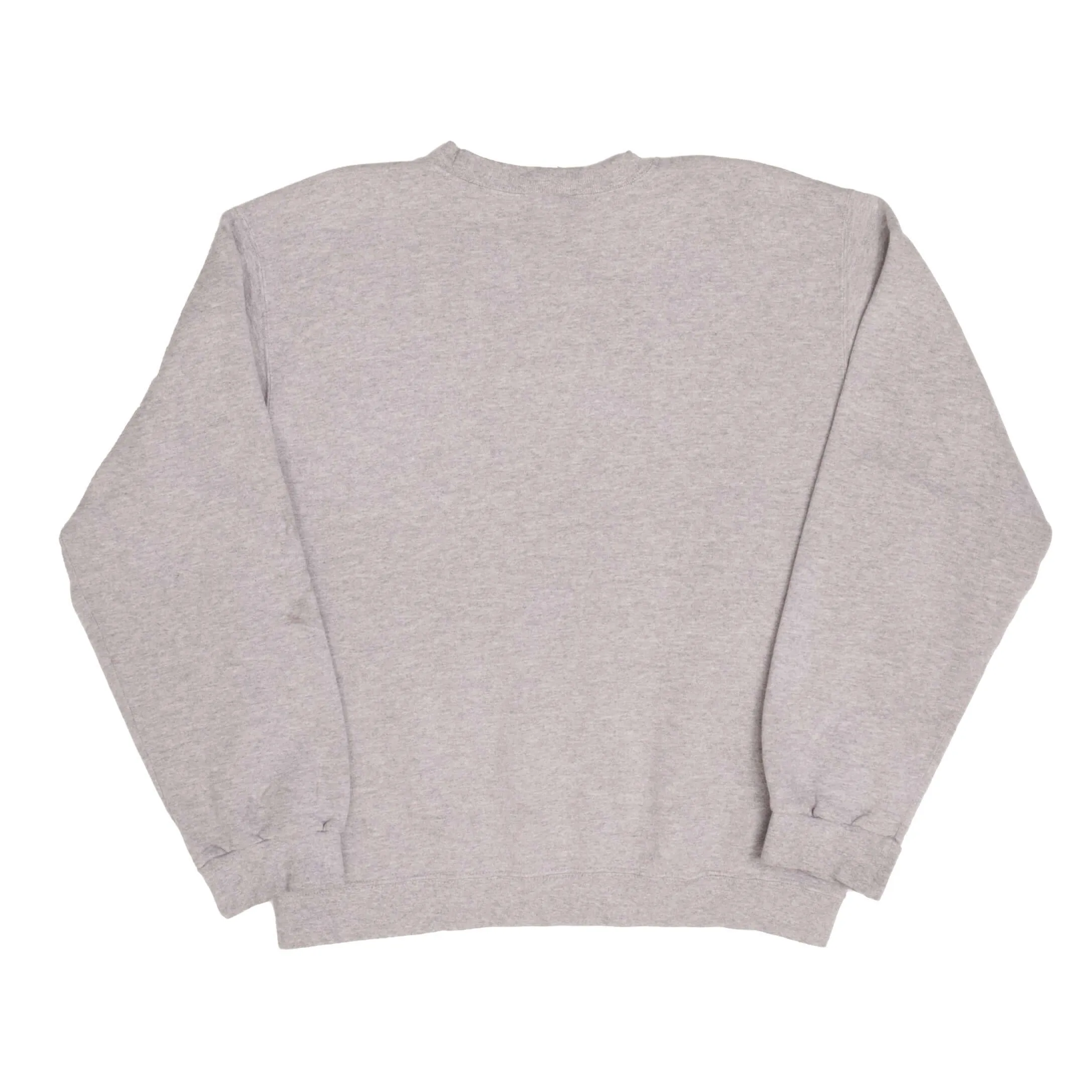 VINTAGE NIKE CLASSIC SWOOSH GREY SWEATSHIRT 1990S SIZE MEDIUM MADE IN USA