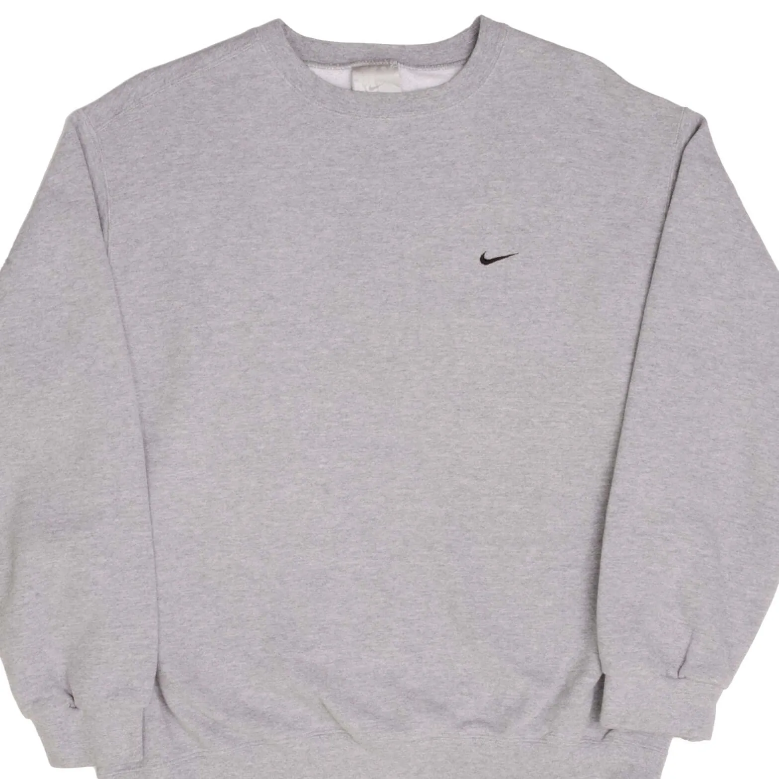 VINTAGE NIKE CLASSIC SWOOSH GREY SWEATSHIRT 2000S SIZE LARGE
