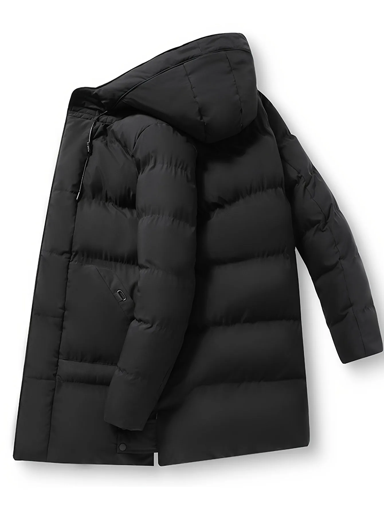 Warm Black Padded Winter Jacket With hood For Men | Ideal for Winter Activities