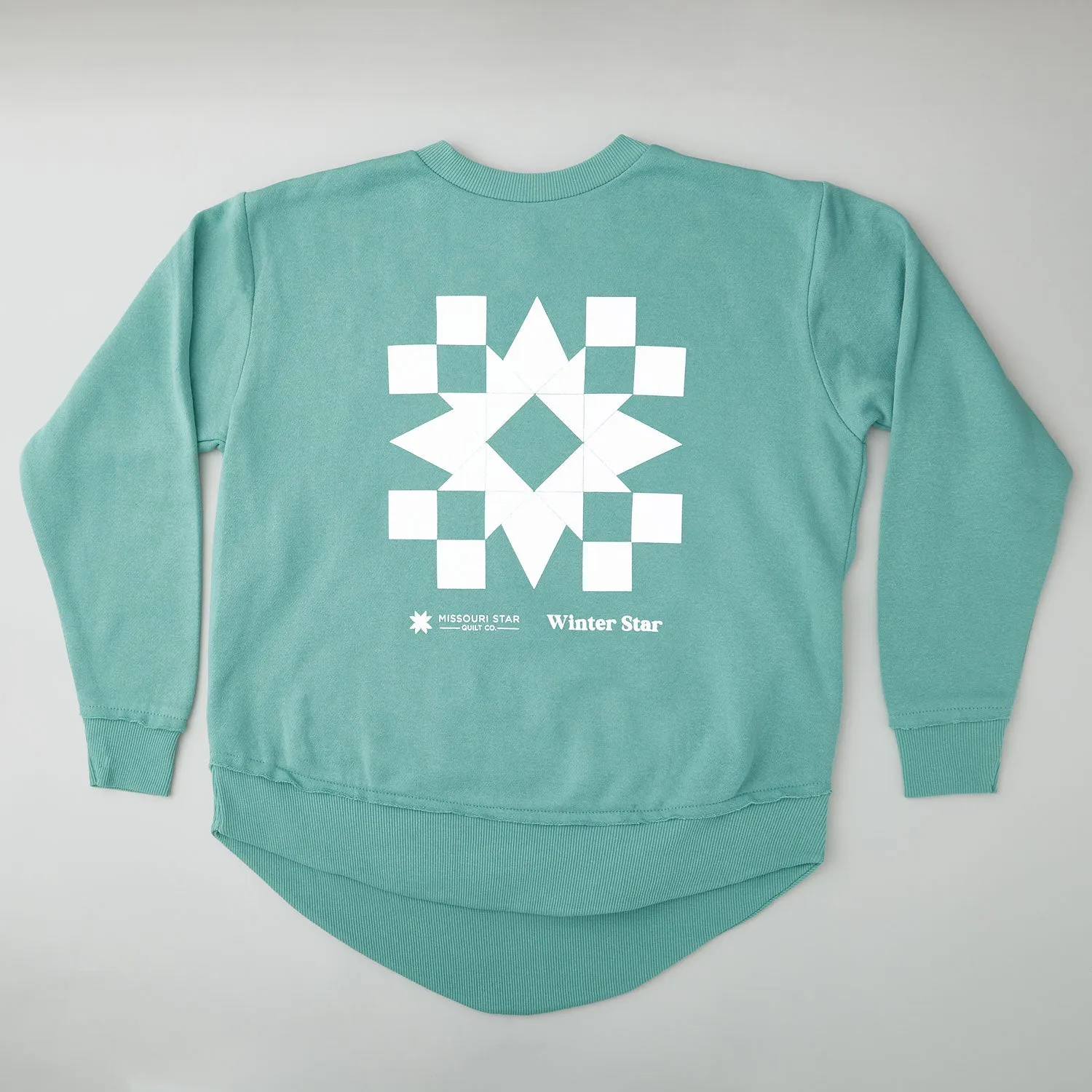 Winter Star, Winter Quilt Block Sweatshirt - XL