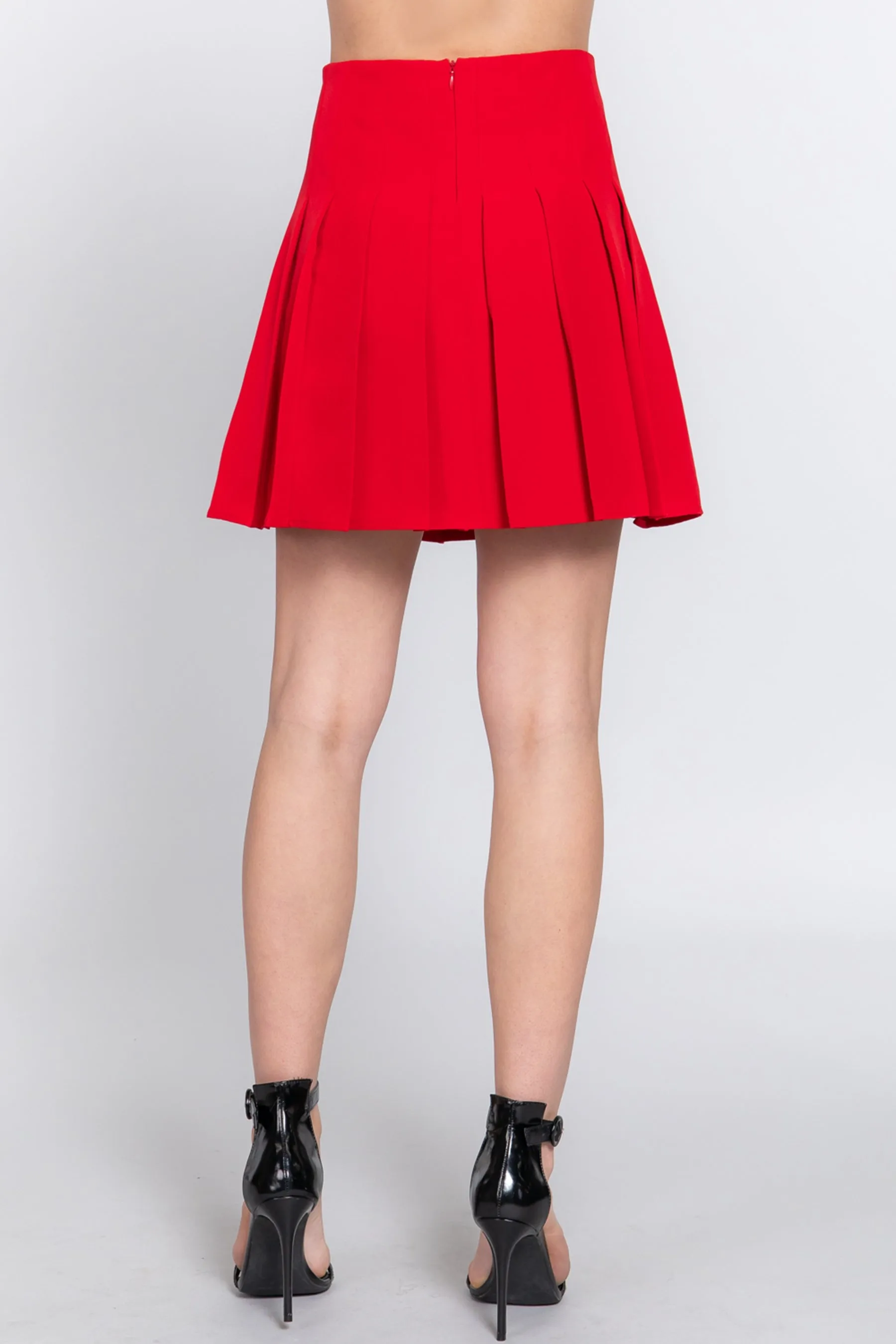 Women's Classic Pleated Mini Skirt – Lightweight and Versatile Style ZS13984C28