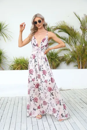 Women's Pink Printed Sexy Direct Wholesale High-end Dresses
