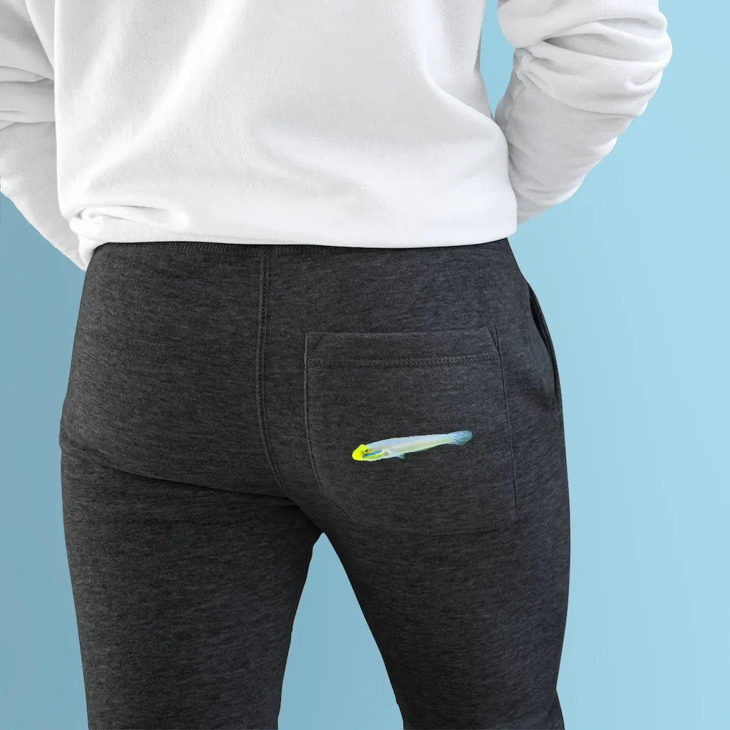 Yellow and White Fish Premium Fleece Joggers