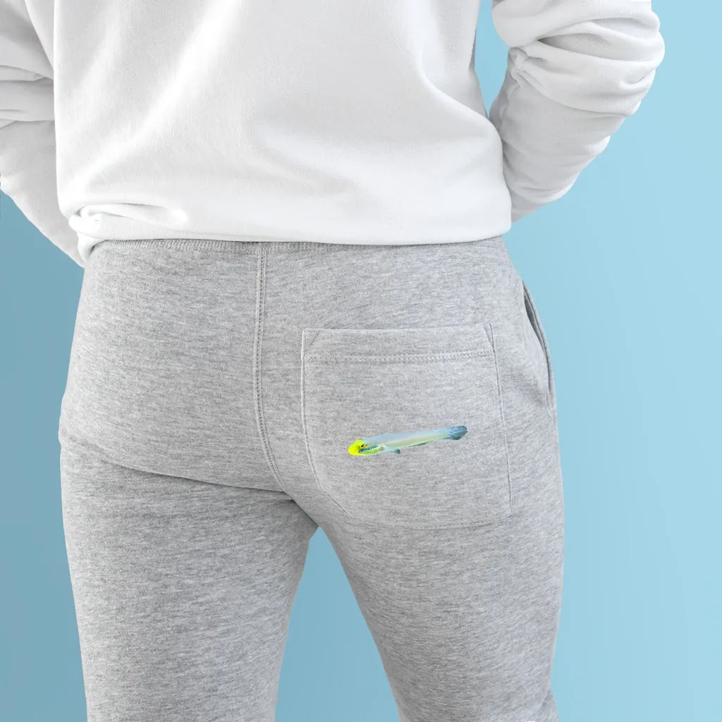 Yellow and White Fish Premium Fleece Joggers
